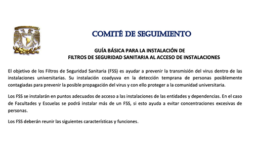 Guia para la instalación de filtros sanitarios