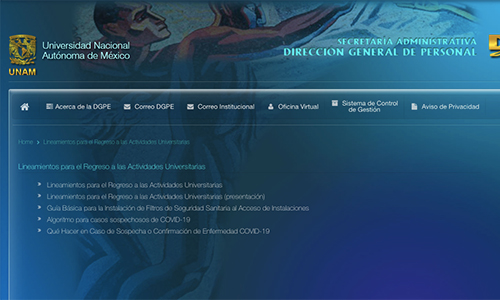 Lineamientos para el regreso a actividades universitarias por COVID-19